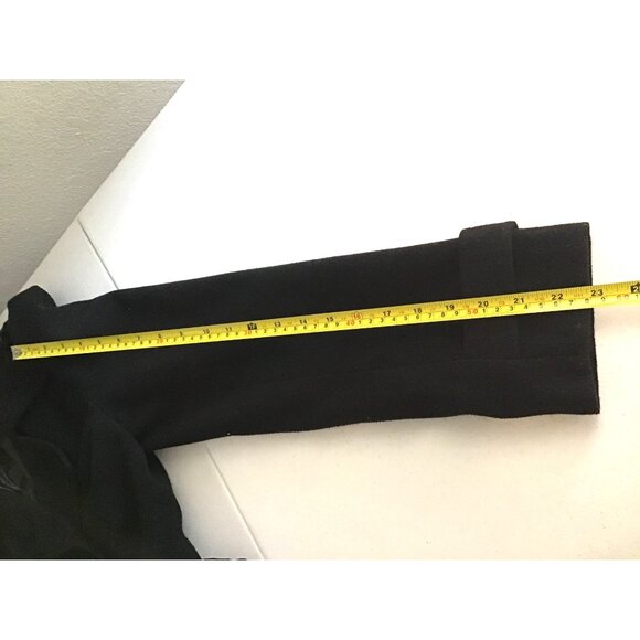 ARDEN B- WOMEN BLACK POCKETS BUTTON CLOSURE BELT TRENCH COAT JACKET SIZE MEDIUM - Picture 4 of 6